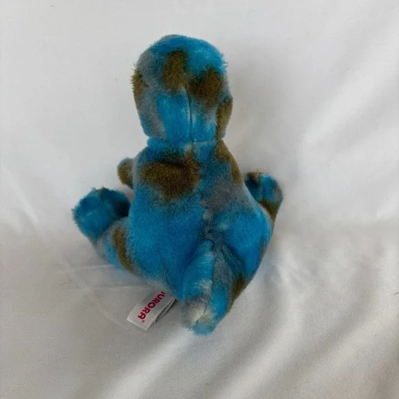 Aurora Blue Camo T-Rex Dinosaur Plush 7in Stuffed Animal - Picture 4 of 6